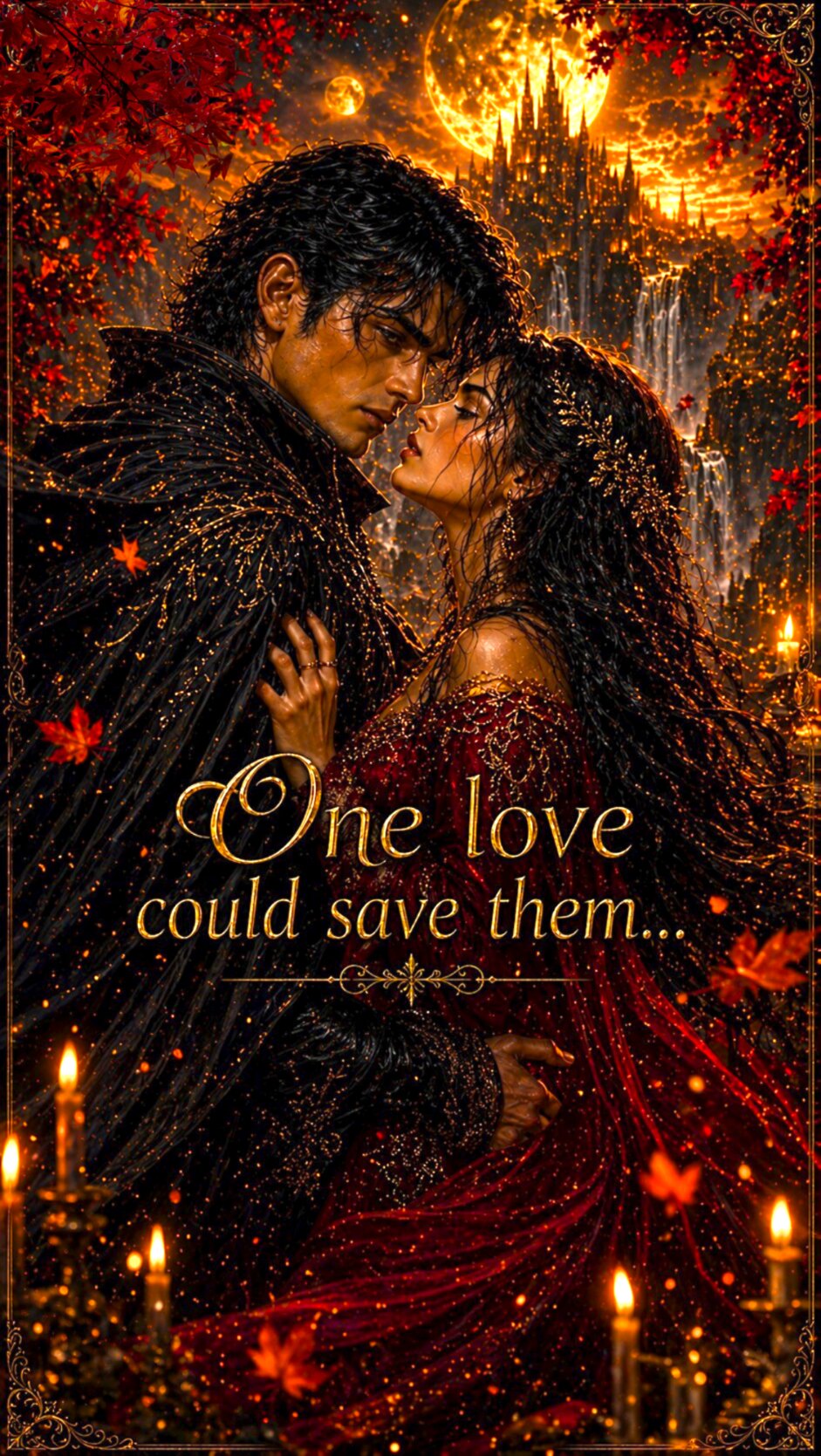 One love could save them artwork with Elara and Lysander before Eldoria
