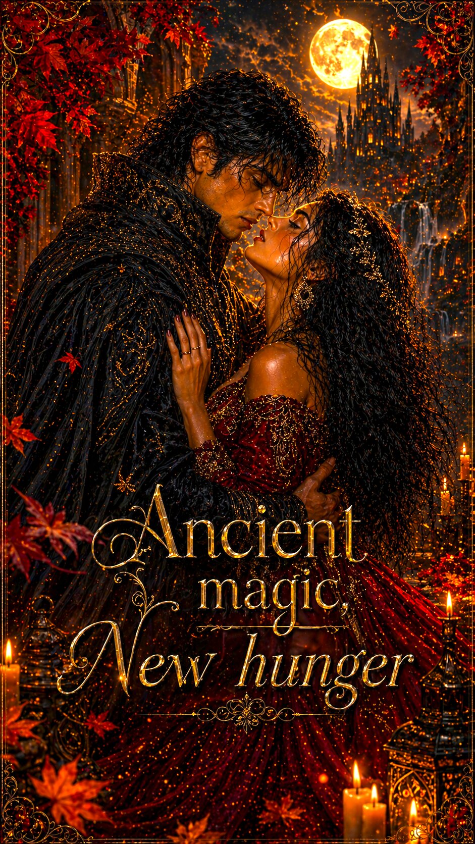 Ancient magic. New hunger artwork with Elara and Lysander in glowing autumn light