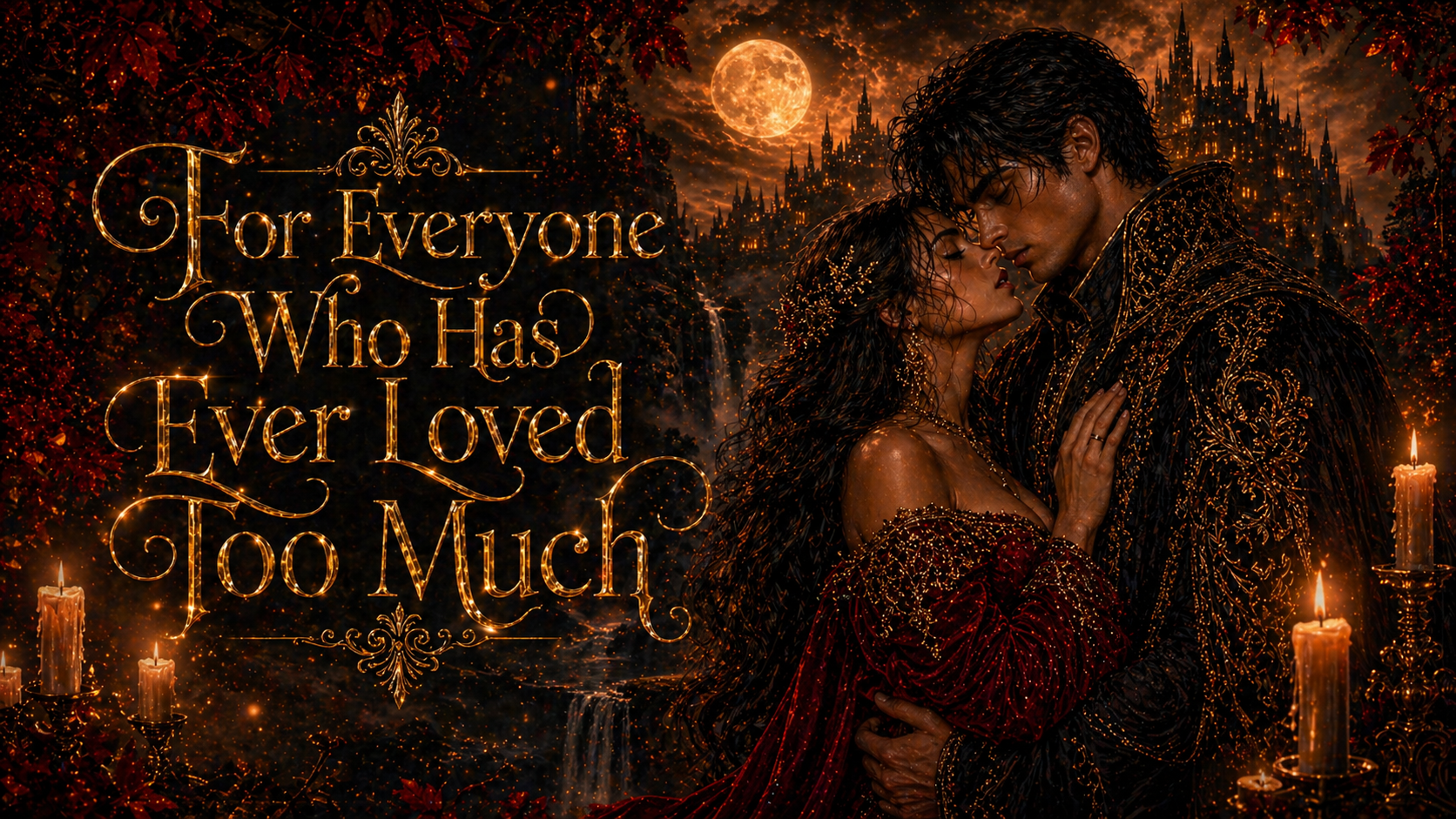 For Everyone Who Has Ever Loved Too Much artwork with Elara and Lysander